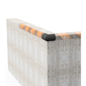 Corner protections for | black warning and protection profiles | Type A 2-dimensional